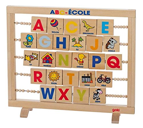 Goki - 58606 – B als Ballon/F als Blume – Schule ABC – Kinder Lernen zu lesen von goki