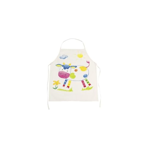 Goki 58638 Schürze, Fair Trade, Einfarbig, weiß, 3.94 x 3.94 x 1.97 von goki