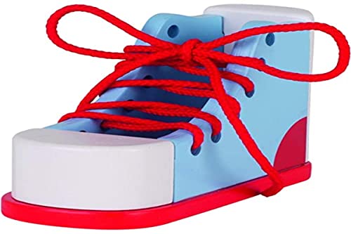 Goki 58784 Lernschuh in Blau/Rot/Weiß von goki