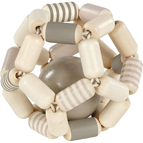 Goki Greifling Elastik Ball, grau weiß von goki