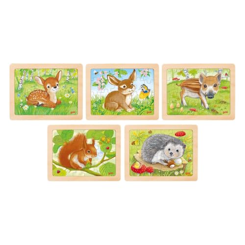 Goki Holzpuzzle Waldtier, 24pcs Goki Holzpuzzle Waldtier, 24pcs von goki