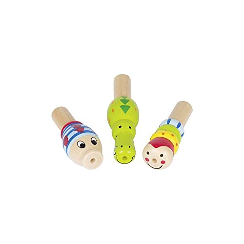 Goki Mini-Flöte, Tierdesign, Zubehör für Instrumente, für Kinder, Mehrfarbig, 61972 von goki