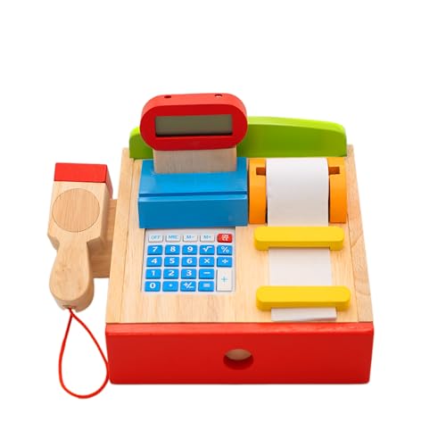 goki – Registrierkasse mit Scanner – Taschenrechner – echtes Display, 8651575, 22 x 18 x 14 cm von goki