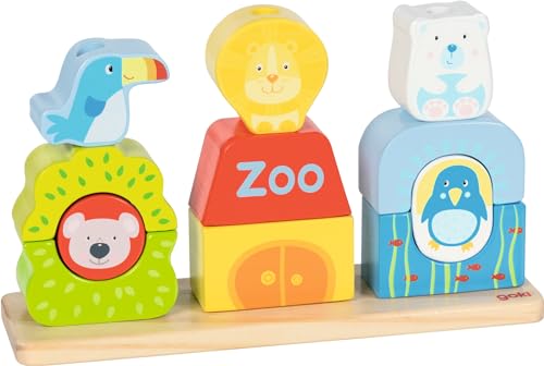 Goki Steck- und Stapelspiel Zoo, per St Goki Steck- und Stapelspiel Zoo, per St von goki