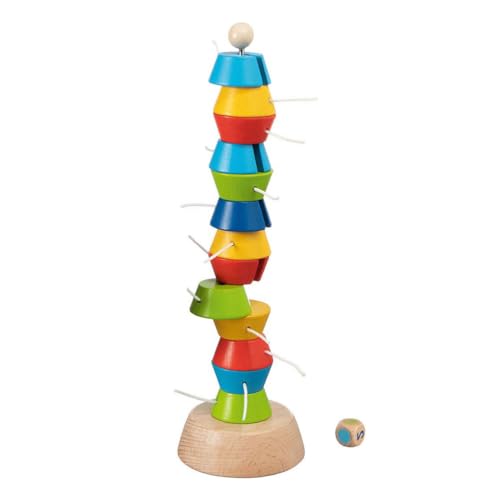 Goki - Tugie Balance-Turm Formen und Farben, Mehrfarbig (56752) von goki