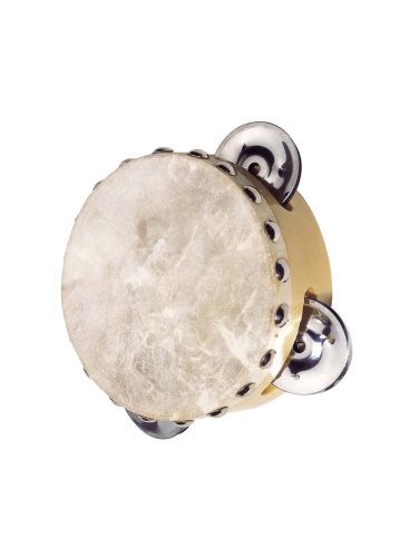 Goki UC086 - Musikinstrument - Tamburin mit 3 Schellen von goki
