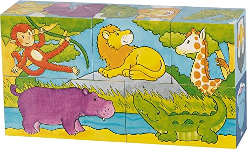 Goki Würfelpuzzle Tiermotive Safari und Arktis Goki Würfelpuzzle Tiermotive Safari und Arktis von cama24com