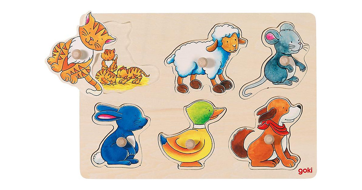 Hintergrundbildpuzzle Mutter und Kind von Goki