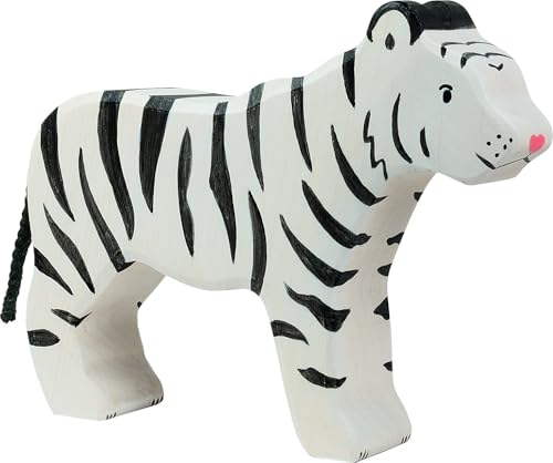 Holztiger 80564 Sibirischer Tiger stehend aus Holz, handgearbeitetes Holzspielzeug aus Ahorn, Farben auf Wasserbasis, fördert Fantasie & Kreativität, Made IN Europe, 16cm x 3cm x 11cm, ab 3 Jahre Holztiger 80564 Sibirischer Tiger stehend aus Holz, handgearbeitetes Holzspielzeug aus Ahorn, Farben auf Wasserbasis, fördert Fantasie & Kreativität, Made IN Europe, 16cm x 3cm x 11cm, ab 3 Jahre von goki