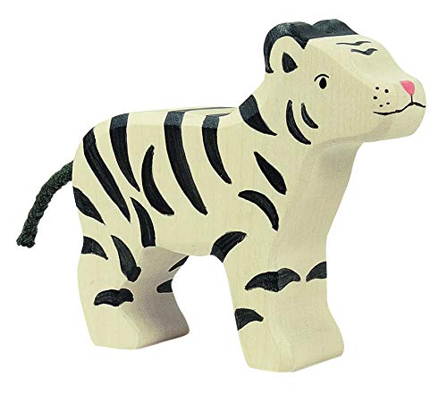 HOLZTIGER 80565 - Sibirischer Tiger klein aus Holz, handgearbeitetes Holzspielzeug aus Ahorn, Farben auf Wasserbasis, fördert Fantasie & Kreativität, MADE IN EUROPE, 9cm x 2cm x 8cm, ab 3 Jahre HOLZTIGER 80565 - Sibirischer Tiger klein aus Holz, handgearbeitetes Holzspielzeug aus Ahorn, Farben auf Wasserbasis, fördert Fantasie & Kreativität, MADE IN EUROPE, 9cm x 2cm x 8cm, ab 3 Jahre von Holztiger