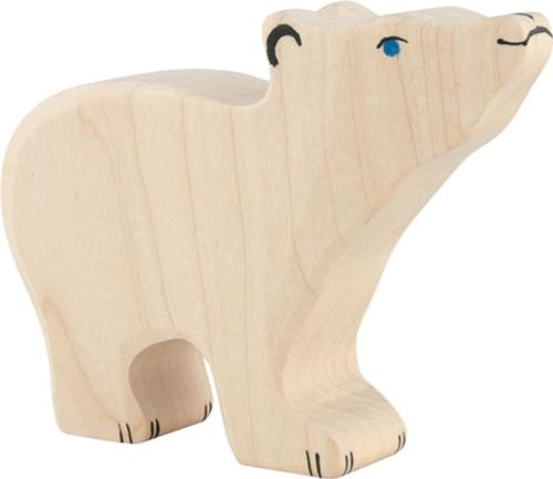 Holztiger Eisbär, klein, Kopf hoch, 80209 Holztiger Eisbär, klein, Kopf hoch, 80209 von goki