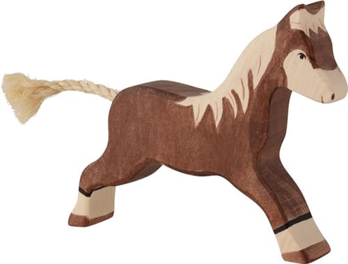 Holztiger Pferd, laufend, dunkelbraun, 80034 von goki