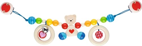 Kinderwagenkette Herzbär mit Clips Kinderwagenkette Herzbär mit Clips von goki