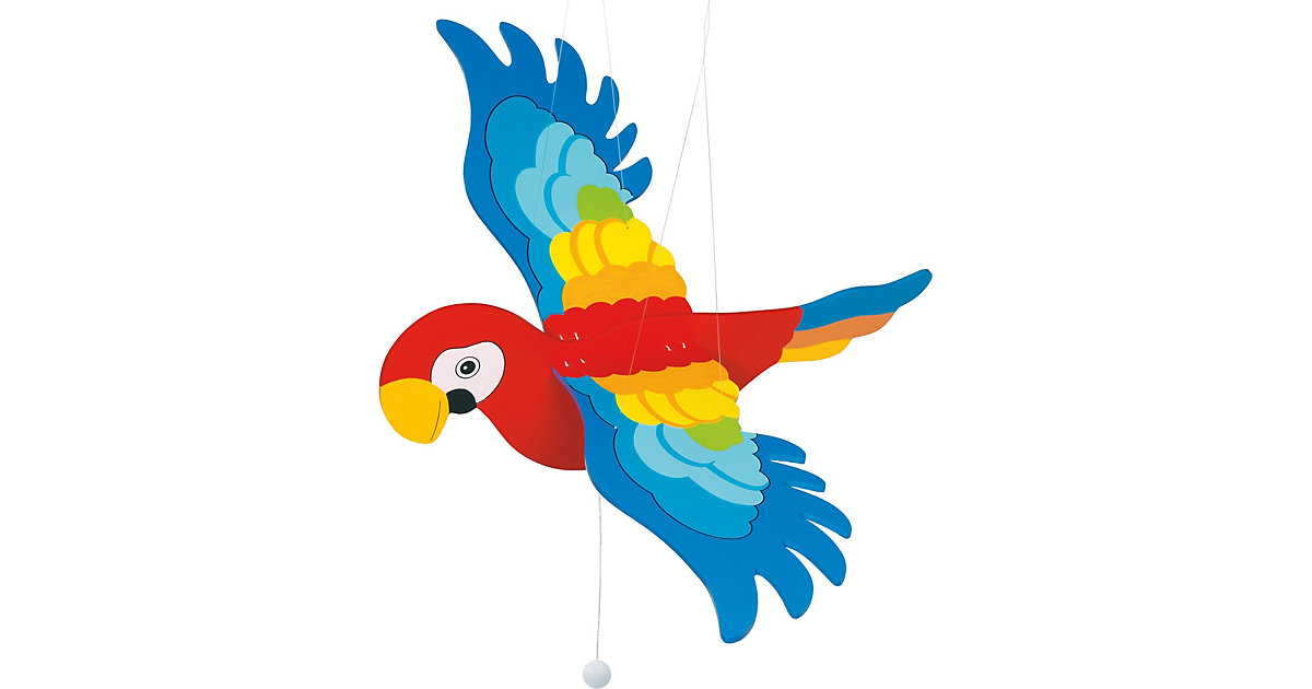 Schwingtier Papagei bunt Modell 1 von Goki