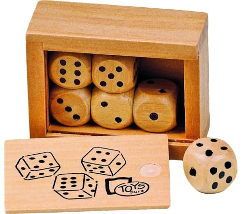 Toys Pure HS239 - Würfelkasten mit 6 Holzwürfeln Toys Pure HS239 - Würfelkasten mit 6 Holzwürfeln von goki