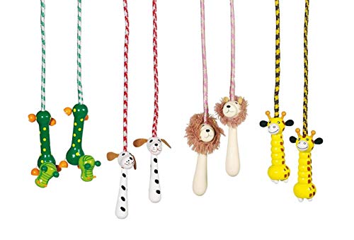 Toys pure Springseil Tiere mit Holzgriffen als Tiermotive (verschiedene Ausführungen) von goki