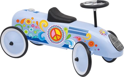 goki 53770 – Rutscherfahrzeug blau – Robustes Rutschauto aus Metall im Retrodesign für Kinder ab 1 Jahr, 73,5 cm lang goki 53770 – Rutscherfahrzeug blau – Robustes Rutschauto aus Metall im Retrodesign für Kinder ab 1 Jahr, 73,5 cm lang von goki