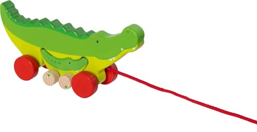 goki 54852 – Ziehtier Krokodile Cosmo und Croki – liebevoll gestaltetes Krokodil-Duo aus Holz zum Nachziehen goki 54852 – Ziehtier Krokodile Cosmo und Croki – liebevoll gestaltetes Krokodil-Duo aus Holz zum Nachziehen von goki
