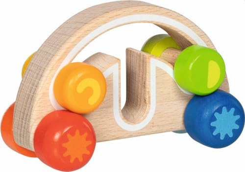 goki 55849 - Greifauto Twirly-wirly für Kinder – Holzspielzeug zur Förderung der sensorischen Entwicklung und Feinmotorik, ab 1 Jahr goki 55849 - Greifauto Twirly-wirly für Kinder – Holzspielzeug zur Förderung der sensorischen Entwicklung und Feinmotorik, ab 1 Jahr von goki