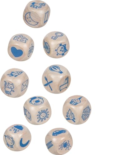 goki 56307 - Geschichtenwürfel aus Holz in Blechdose, Kreatives Erzählspiel und Förderung der Sprachentwicklung, Story Cubes, Endlose Spielmöglichkeiten für Kinder, 9-er Set, ab 6 Jahr goki 56307 - Geschichtenwürfel aus Holz in Blechdose, Kreatives Erzählspiel und Förderung der Sprachentwicklung, Story Cubes, Endlose Spielmöglichkeiten für Kinder, 9-er Set, ab 6 Jahr von goki
