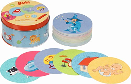 goki 56764 Pantomime in der Blechdose Ø= 9 cm, H= 5,1 cm, Karton, bunt goki 56764 Pantomime in der Blechdose Ø= 9 cm, H= 5,1 cm, Karton, bunt von goki