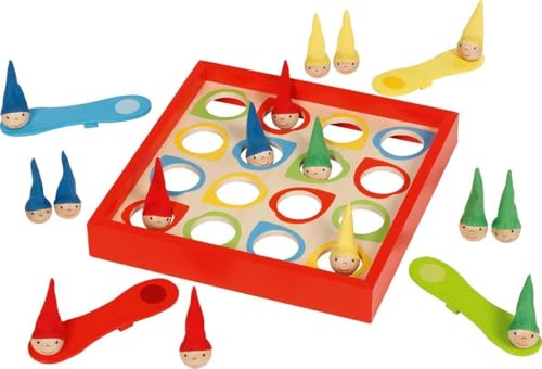 goki 56824 - Hüpfzwerge - lustiges Familienspiel - aus Buchenholz - Geschicklichkeitsspiel goki 56824 - Hüpfzwerge - lustiges Familienspiel - aus Buchenholz - Geschicklichkeitsspiel von goki