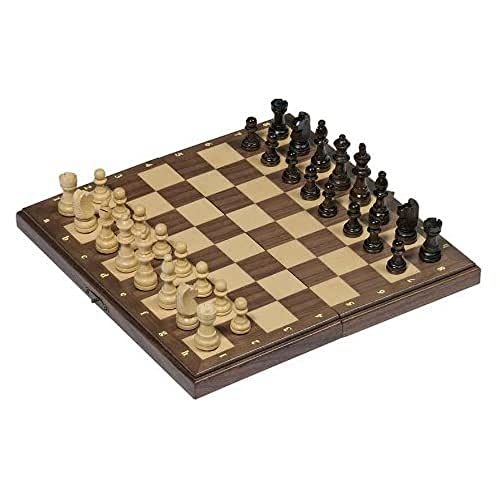 Goki 56920 - Magnetisches Schachspiel in Holzklappkassette von goki