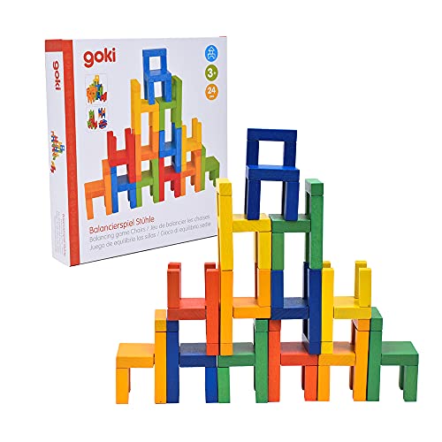 goki 56929 - Balancier- und Stapelspiel - Stühle von goki