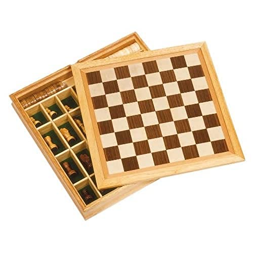 Goki 56953 - Spiele-Set Schach, Dame und Mühle von goki