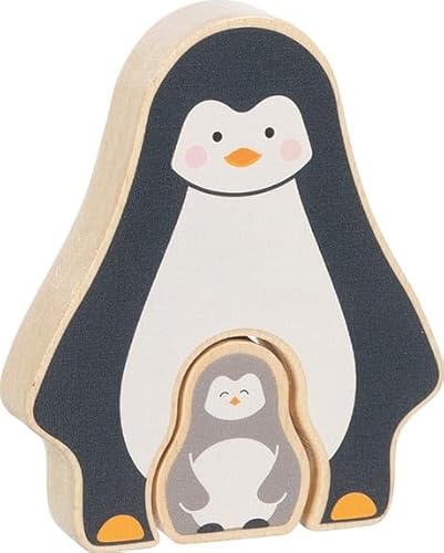 goki 57333 Aufstellpuzzle Pinguin aus Holz – Lernspielzeug, Fördert Kreativität, Geschicklichkeit, Konzentration und Fantasie, 2-er Set, ab 1 Jahr, Grau goki 57333 Aufstellpuzzle Pinguin aus Holz – Lernspielzeug, Fördert Kreativität, Geschicklichkeit, Konzentration und Fantasie, 2-er Set, ab 1 Jahr, Grau von goki