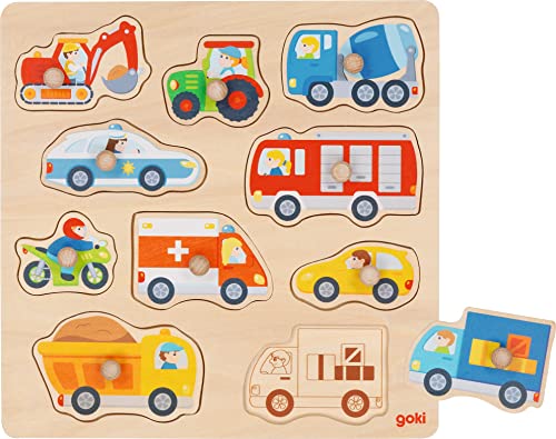 goki 57391 - Hintergrundbildpuzzle Fahrzeuge aus Holz - 10 Teile goki 57391 - Hintergrundbildpuzzle Fahrzeuge aus Holz - 10 Teile von goki