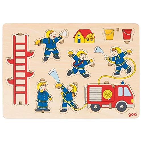 goki 57471 Aufstellpuzzle Feuerwehr von goki
