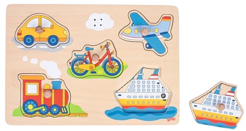 goki 57519 – Puzzle Sonoro Verkehrsmittel (5 Teilen) (Holz) (+ 1) goki 57519 – Puzzle Sonoro Verkehrsmittel (5 Teilen) (Holz) (+ 1) von goki