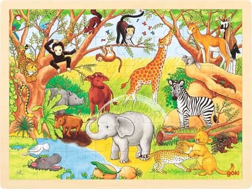 Goki 57892 Einlegepuzzle Afrika von goki