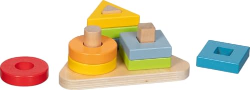 goki 58324 – Sortierspiel aus Holz – Farben- und Formen-Steckspiel aus 9 Teilen – Stapelspiel für Kinder ab 2 Jahren goki 58324 – Sortierspiel aus Holz – Farben- und Formen-Steckspiel aus 9 Teilen – Stapelspiel für Kinder ab 2 Jahren von goki