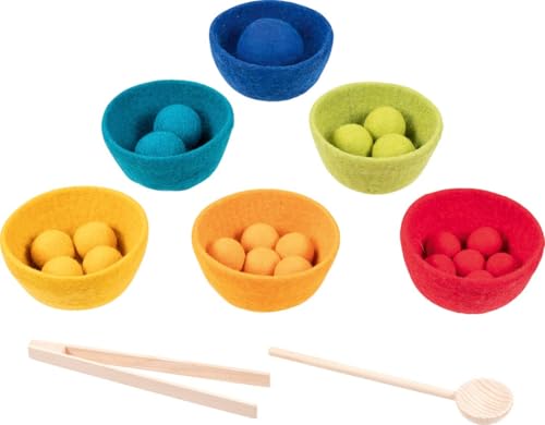 goki 58342 - Farbsortierspiel Sorterino - aus hochwertigem Wollfilz und Holz - goki Evolution - Montessori-Spielzeug - Made in Europa goki 58342 - Farbsortierspiel Sorterino - aus hochwertigem Wollfilz und Holz - goki Evolution - Montessori-Spielzeug - Made in Europa von goki