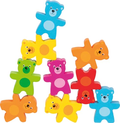 goki 58384 - Stapelspiel Bunte Bärenbande, kreatives Holzspielzeug zur Förderung von Feinmotorik und Kreativität, MADE IN GERMANY, 18er Set, ab 2 Jahre, Wood Tones goki 58384 - Stapelspiel Bunte Bärenbande, kreatives Holzspielzeug zur Förderung von Feinmotorik und Kreativität, MADE IN GERMANY, 18er Set, ab 2 Jahre, Wood Tones von goki