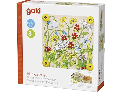 Goki 58603 Blumenpresse Frühlingswiese, Mittel, Meerkleurig von goki