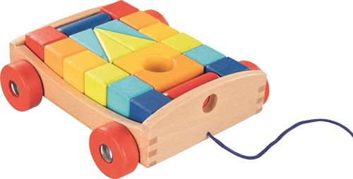 goki 58719 - Ziehwagen mit 20 Bausteinen, lasiert goki 58719 - Ziehwagen mit 20 Bausteinen, lasiert von goki
