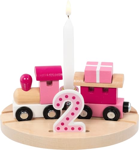 goki 60667 - Geburtstagszug Lille aus Holz, für den dekorativen Geburtstagstisch mit Zahlen 1 2 3 4 5 6, in Rosa für Mädchen, Perfekte Deko für Kindergeburtstage, 16cm x 12cm x 7cm, ab 1 Jahr goki 60667 - Geburtstagszug Lille aus Holz, für den dekorativen Geburtstagstisch mit Zahlen 1 2 3 4 5 6, in Rosa für Mädchen, Perfekte Deko für Kindergeburtstage, 16cm x 12cm x 7cm, ab 1 Jahr von goki
