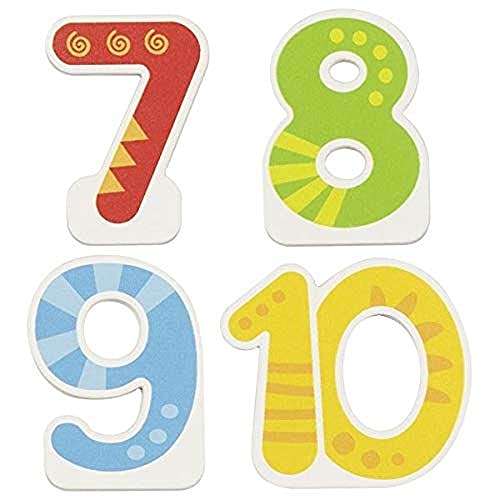 goki 60713 Números intercambiables Zusätzliche Zahlen 7, 8, 9, 10, Bunt von goki