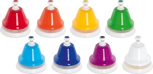 goki 61855 Glocken II für Kinder, Musikalisches Spielzeug, Fördert musikalisches Talent und Früherziehung, Metall und Kunststoff, Bunte Farben, 8er Set, ab 3 Jahre goki 61855 Glocken II für Kinder, Musikalisches Spielzeug, Fördert musikalisches Talent und Früherziehung, Metall und Kunststoff, Bunte Farben, 8er Set, ab 3 Jahre von goki