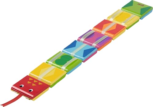 goki 62879 - Zauberklapperschlange aus Holz, buntes Motorikspiel aus 8 quadratische Glieder, fördert Motorik und das logische Denken der Kinder, kindgerechtes Schlangendesign, 45cm lang, ab 4 Jahre goki 62879 - Zauberklapperschlange aus Holz, buntes Motorikspiel aus 8 quadratische Glieder, fördert Motorik und das logische Denken der Kinder, kindgerechtes Schlangendesign, 45cm lang, ab 4 Jahre von goki