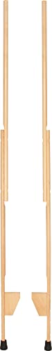 goki 63872 - Stelzen 2-teilig, per Set - Höhenverstellbare Stelzen aus Holz für Kinder - verstellbare Trittfläche - für den Außenbereich geeignet - Fördert die Balance von goki