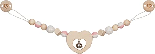 goki 65218 - Kinderwagenkette Herz mit Clips - aus hochwertigem Holz - handgefertigt, Made in Germany goki 65218 - Kinderwagenkette Herz mit Clips - aus hochwertigem Holz - handgefertigt, Made in Germany von goki