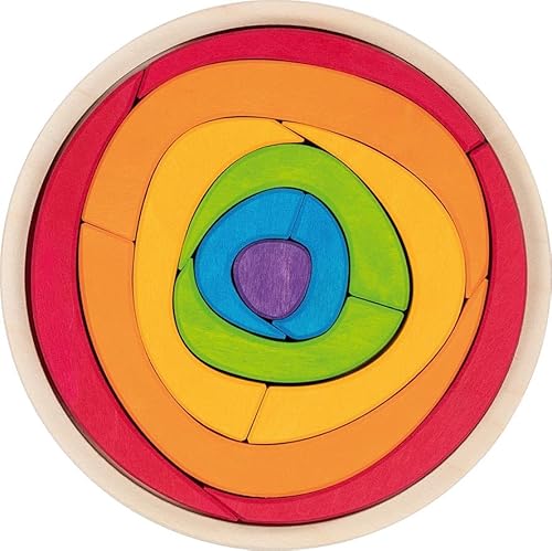 goki Evolution 58329 – Designpuzzle Farbspirale aus Holz – Kreatives Steckspiel für Kinder – Made in Europe goki Evolution 58329 – Designpuzzle Farbspirale aus Holz – Kreatives Steckspiel für Kinder – Made in Europe von goki