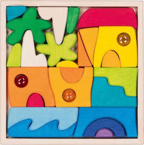 goki Evolution 58343 - Landschaftspuzzle Honolulu aus Holz und Glas für Kinder – Fördert Kreativität und Fantasie – Nachhaltiges Lernspielzeug, Made in Europe, 27-er Set, ab 3 Jahre goki Evolution 58343 - Landschaftspuzzle Honolulu aus Holz und Glas für Kinder – Fördert Kreativität und Fantasie – Nachhaltiges Lernspielzeug, Made in Europe, 27-er Set, ab 3 Jahre von goki