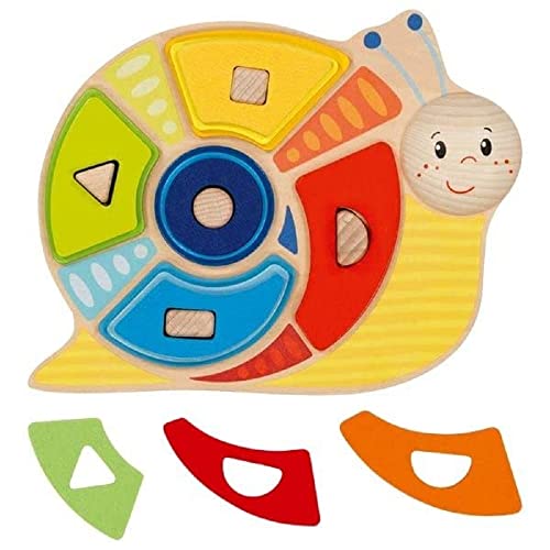 Goki Farben- und Formensortierspiel Schnecke: 23 x 18 x 2,6 cm, Holz und Filz, 16 Teile, per Stück Goki Farben- und Formensortierspiel Schnecke: 23 x 18 x 2,6 cm, Holz und Filz, 16 Teile, per Stück von goki
