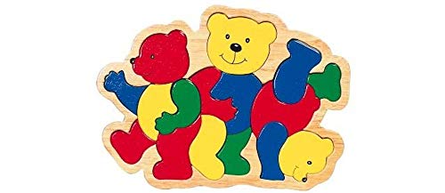 Goki HP003 Einlegepuzzle 3 Bären aus Holz, Bunte Holzpuzzle, Lernspielzeug und Kinderpuzzle, fördert Fantasie und Motorik der Kinder, 26cm x 19cm, 16er Set, ab 2 Jahre Goki HP003 Einlegepuzzle 3 Bären aus Holz, Bunte Holzpuzzle, Lernspielzeug und Kinderpuzzle, fördert Fantasie und Motorik der Kinder, 26cm x 19cm, 16er Set, ab 2 Jahre von goki