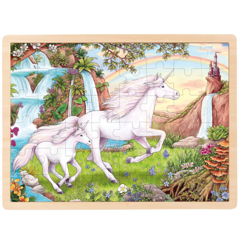 goki - Rahmenpuzzle Holz "Einhorn", 48 Teile goki - Rahmenpuzzle Holz "Einhorn", 48 Teile von goki